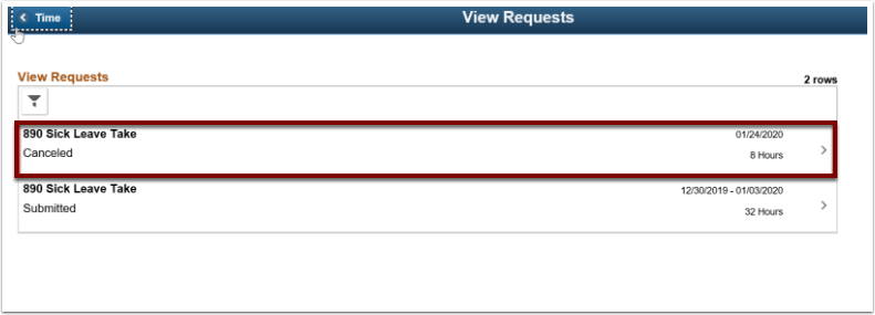 Re-Submit An Absence Request For The Same Day | SPSCC Support